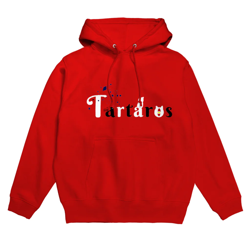  らむ☪のチームロゴパーカー(モノクロ文字) Hoodie