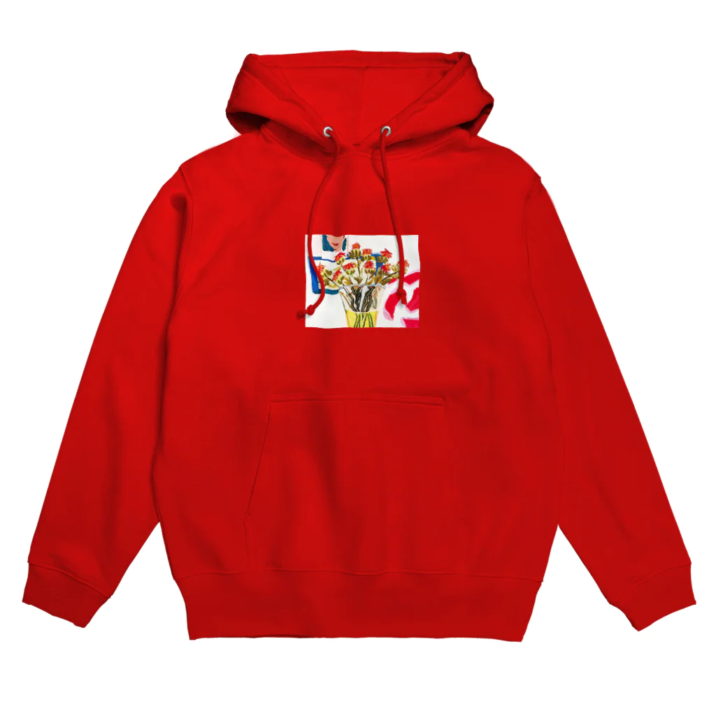 ICHIKAWA  AYANAの「傷んだ紅花」 Hoodie