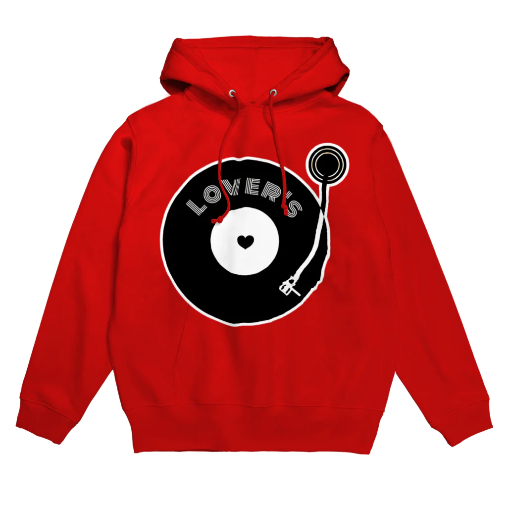 歌謡曲カフェLover'sのlovers レコード Hoodie