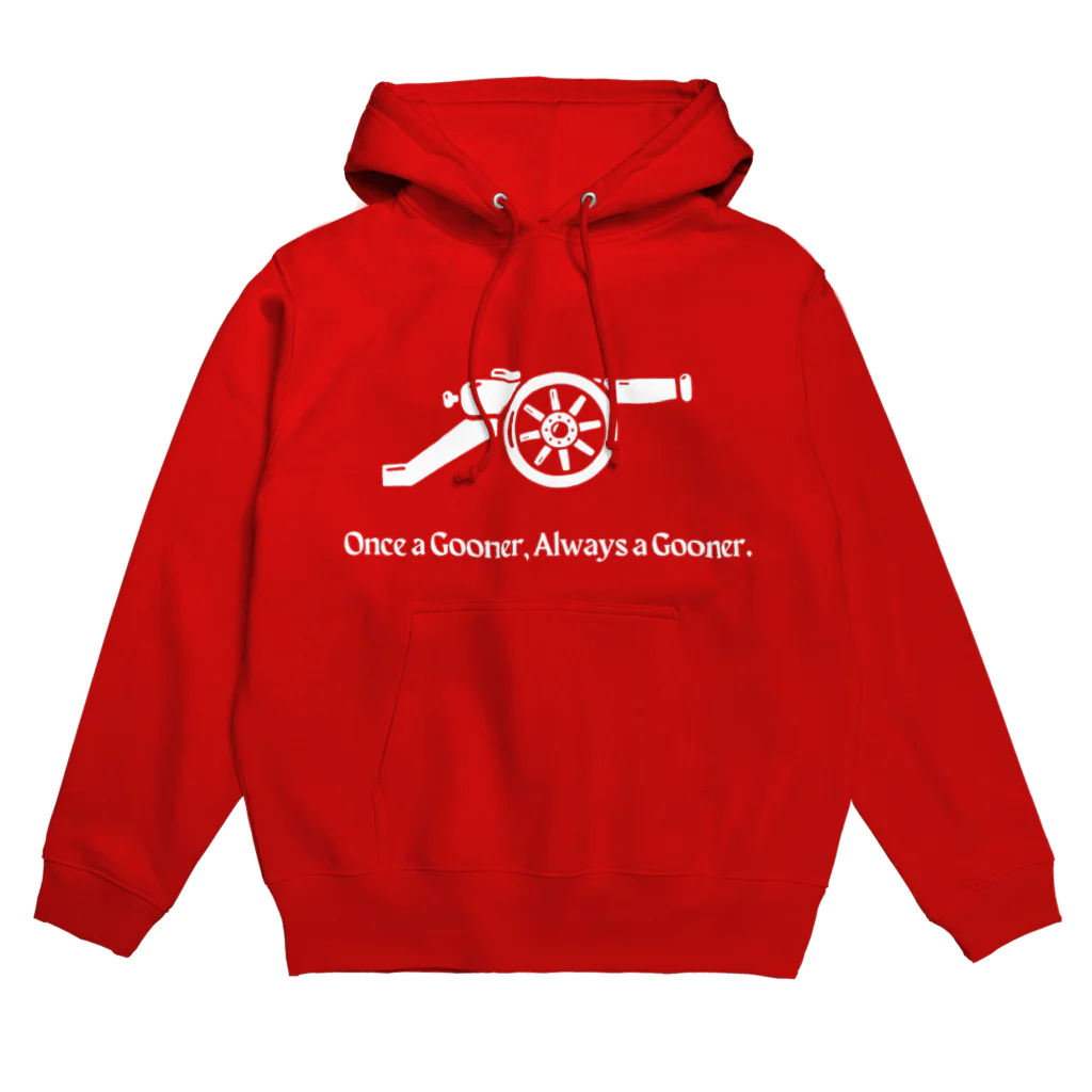 Design UKのOnce a gooner, Always a gooner パーカー