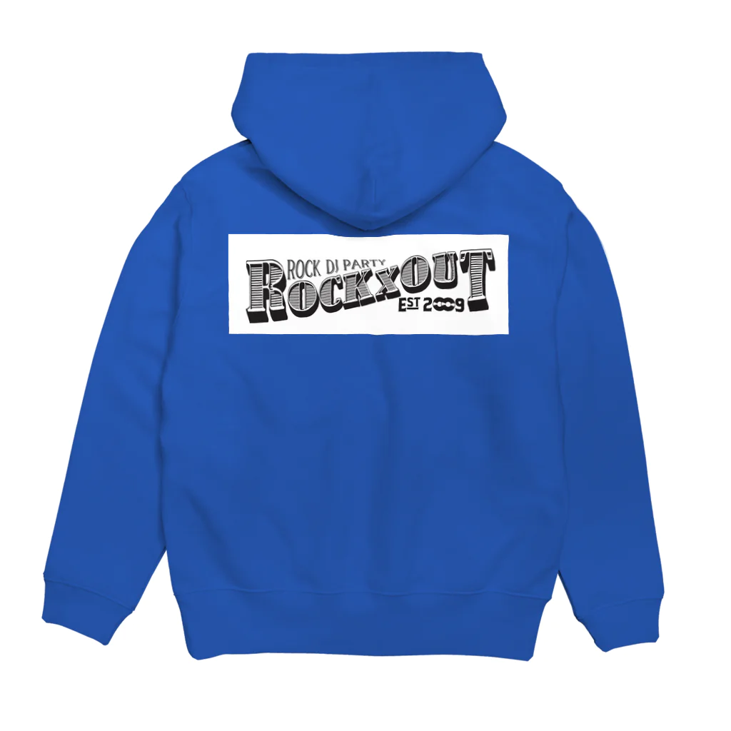 ROCKxOUTのロックアウトくん Hoodie:back