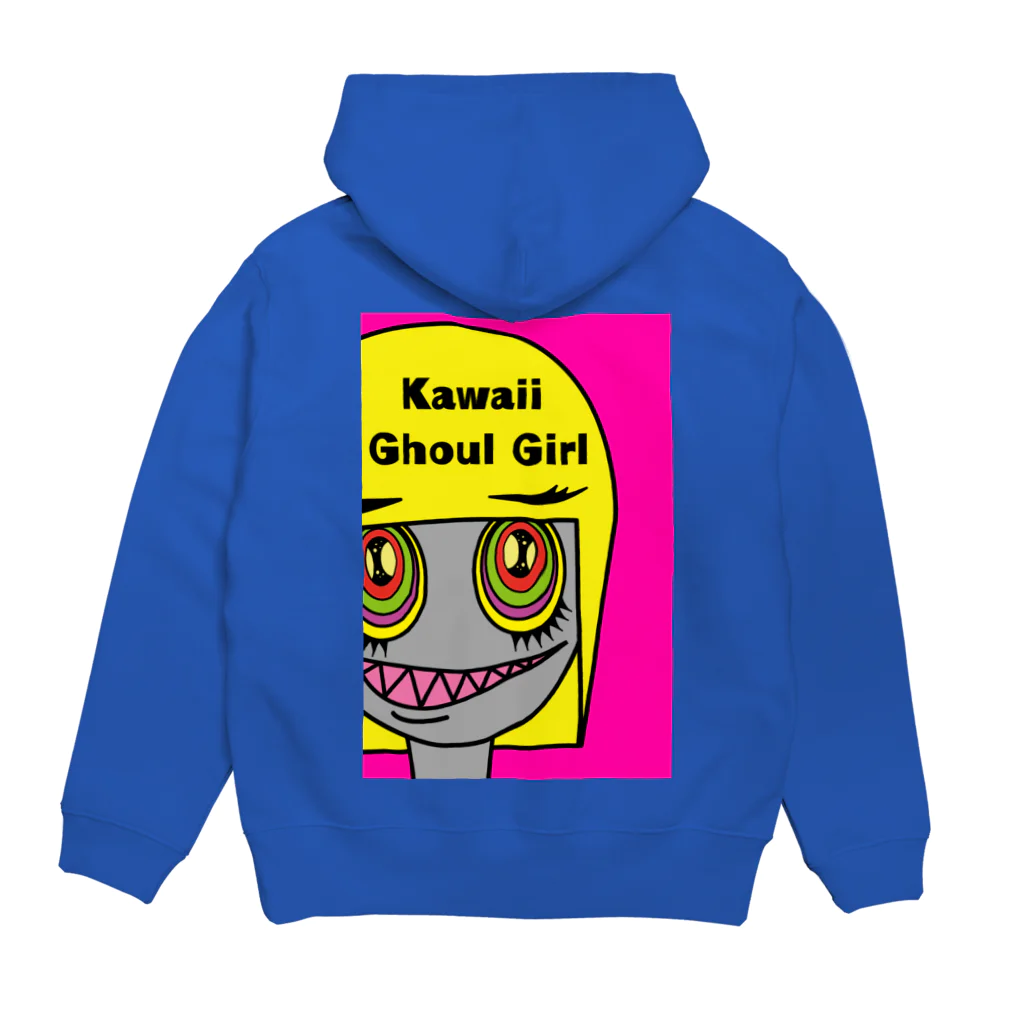 たすけんのイラストグッズのグールーのスー子さん（Kawaii Ghoul Girl） パーカーの裏面