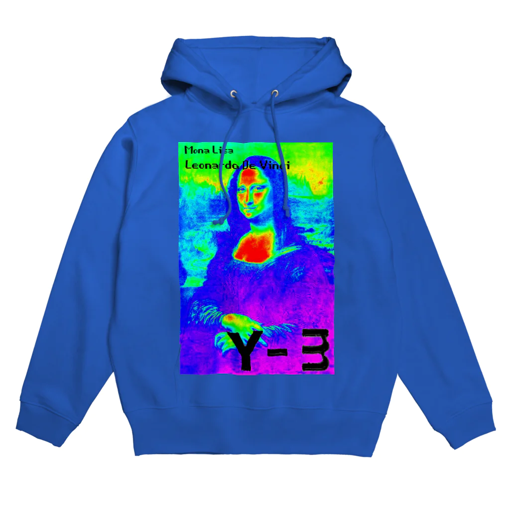 B-ig S-ilhouette Y-mのY-m digital thermography Monna Lisa  Hoodie