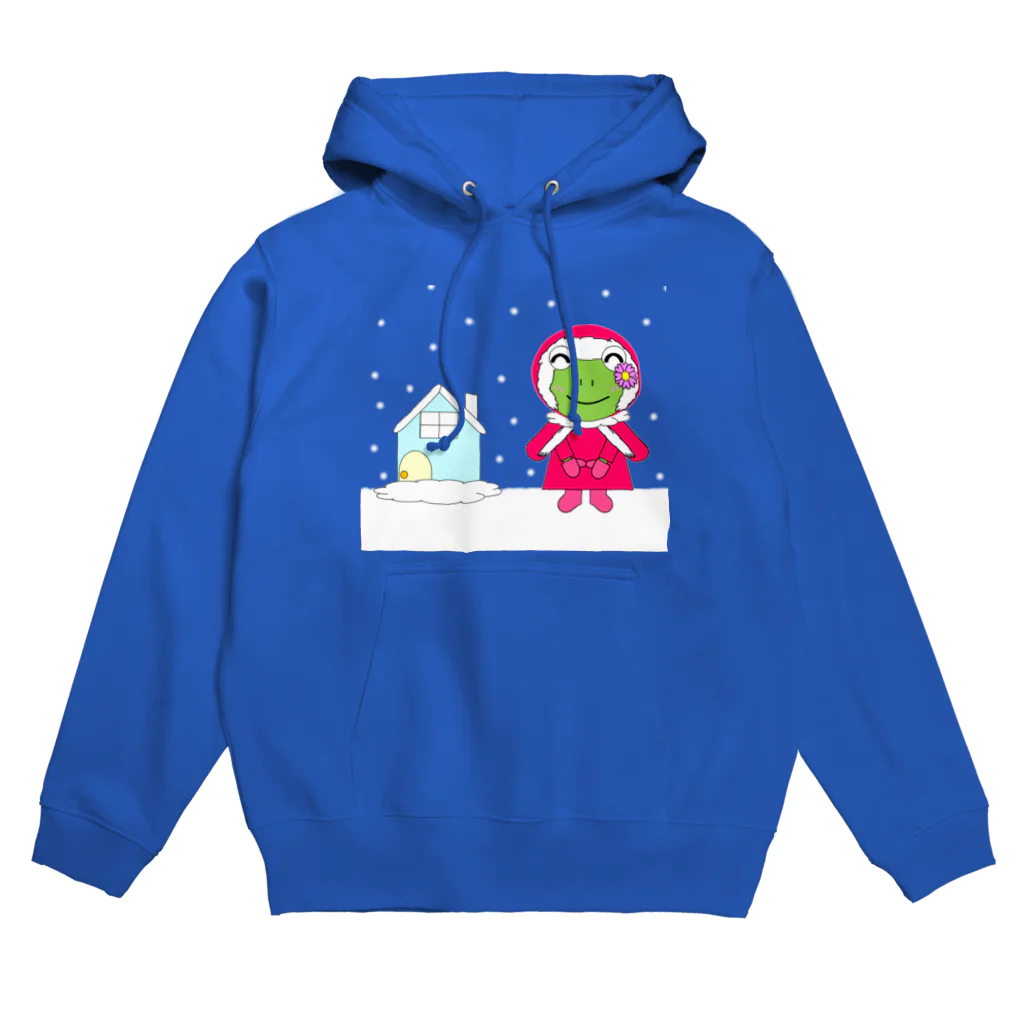 🐸かえるさんと仲間たち🐸のポンチョのかえるさん Hoodie