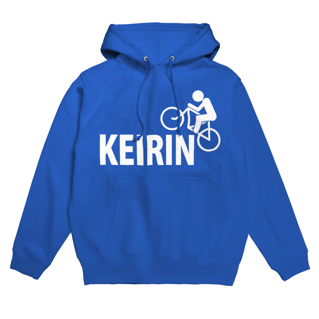 しょぼい雑貨店のKEIRIN ロイヤルブルー パーカー / 前面プリント Hoodie