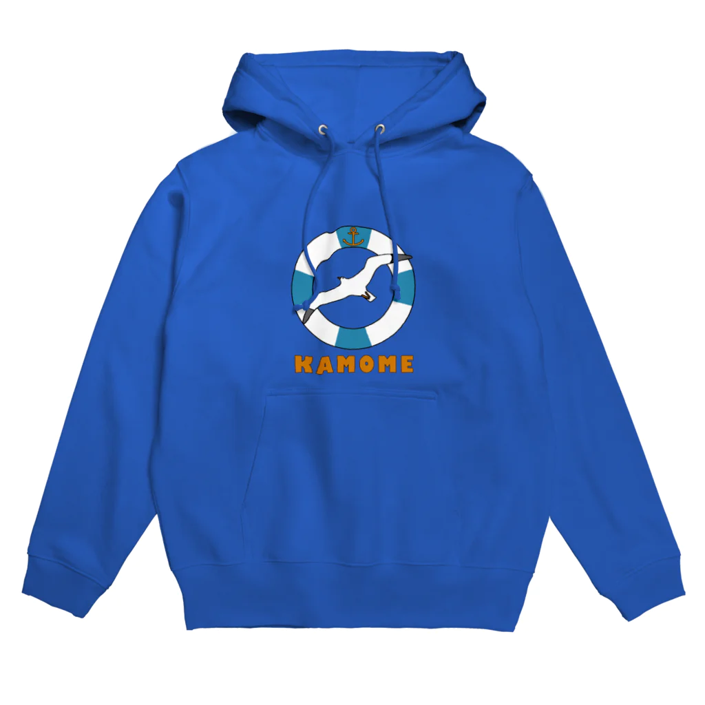 Planet Evansのかもめと浮き輪（水色） Hoodie