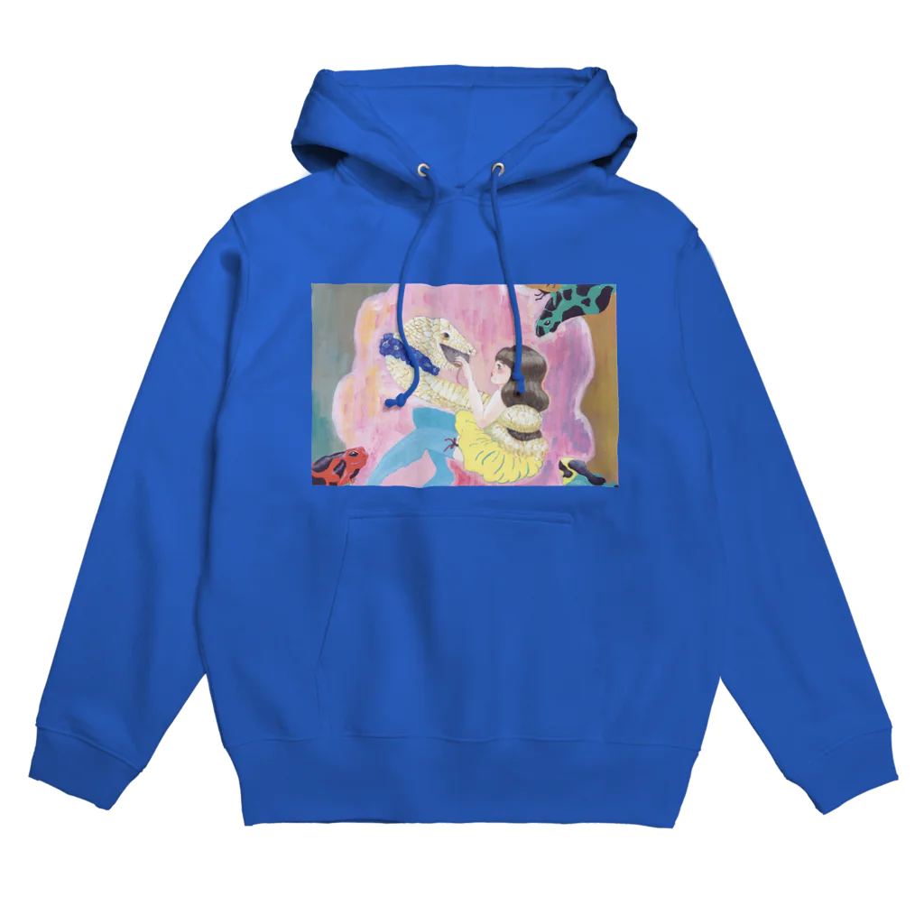 しのしの本舗の爬虫類両生類ライフ Hoodie