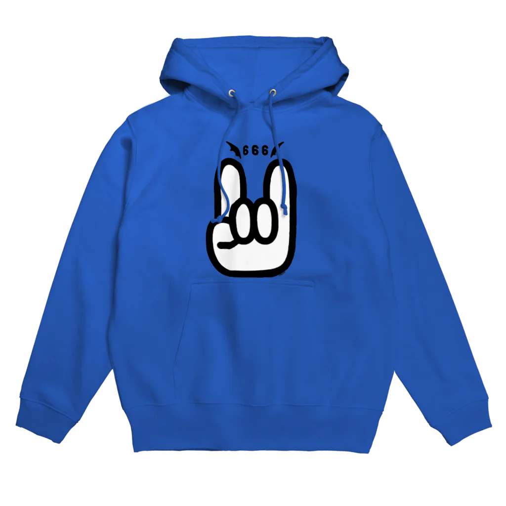 Cɐkeccooのメロイックサイン★デビル・サイン(コルナサイン)悪魔崇拝666 Hoodie