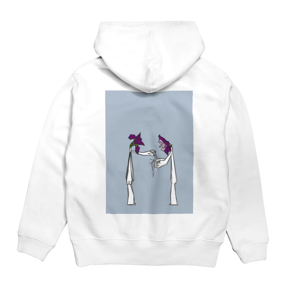 花瓶の疑問の説明するだけ無駄 Hoodie:back