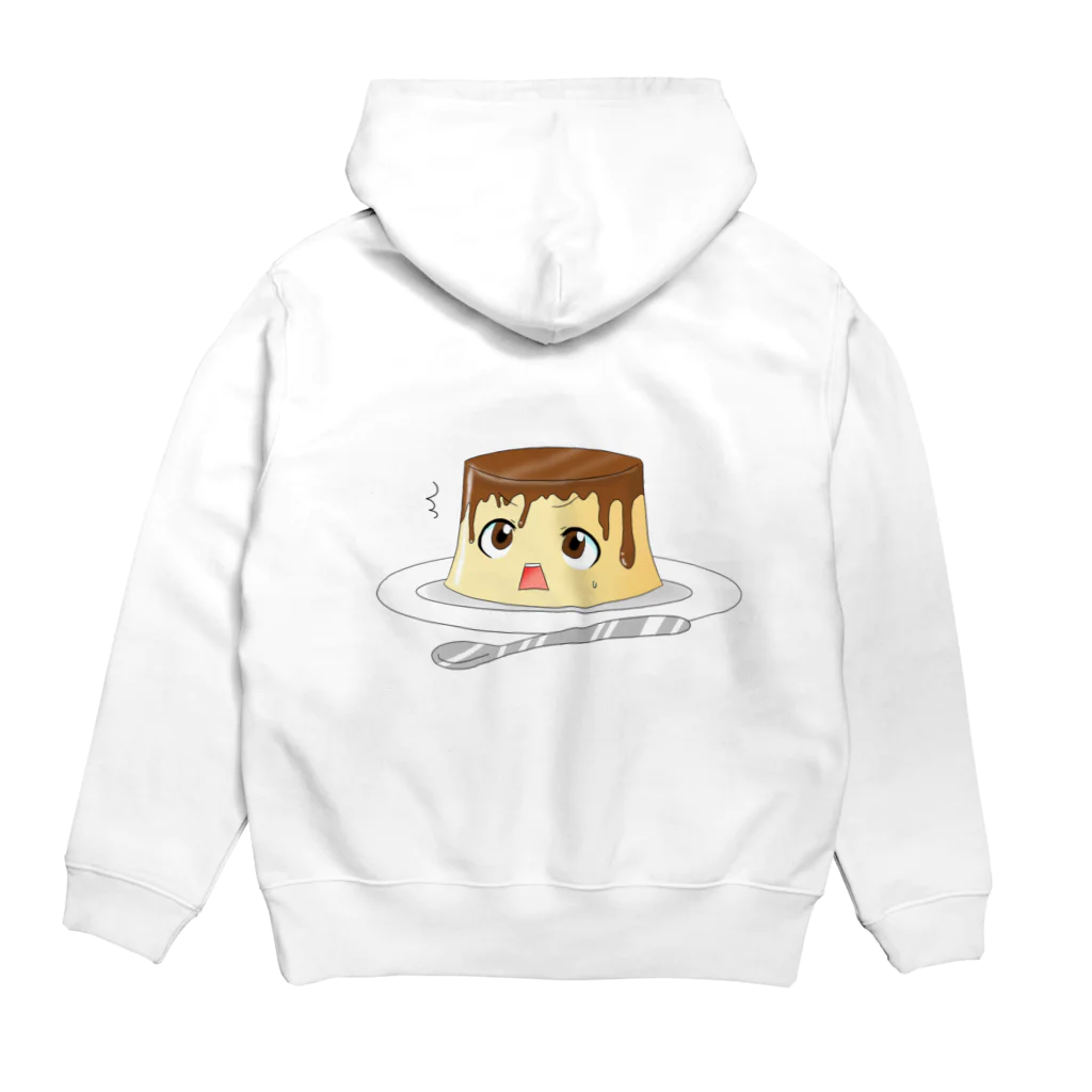 プリンになった人のプリンだけど食べちゃうの！？？ Hoodie:back