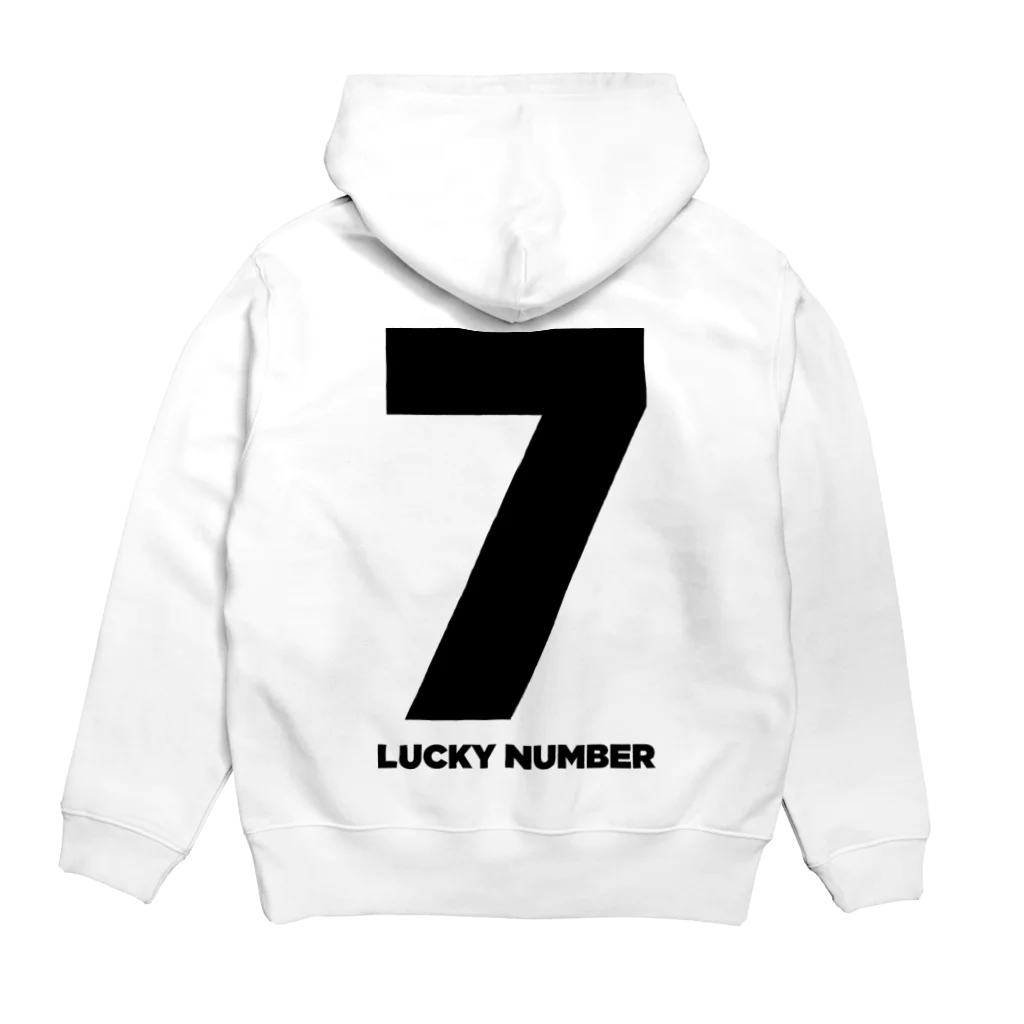 lucky_numberの7_LUCKY NUMBER パーカーの裏面