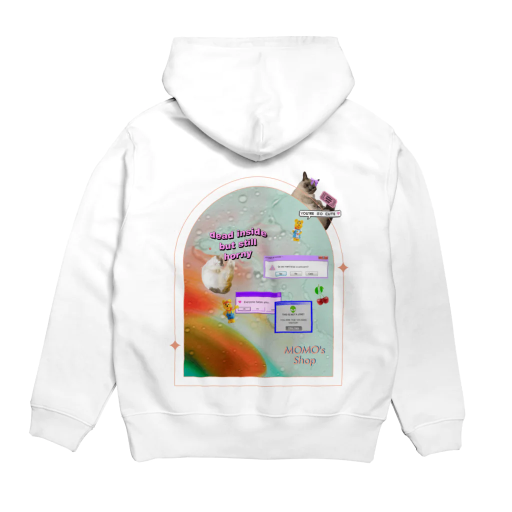 𝙈𝙊𝙈𝙊'𝙨 𝙎𝙝𝙤𝙥のぽけっと-CAT Hoodie:back