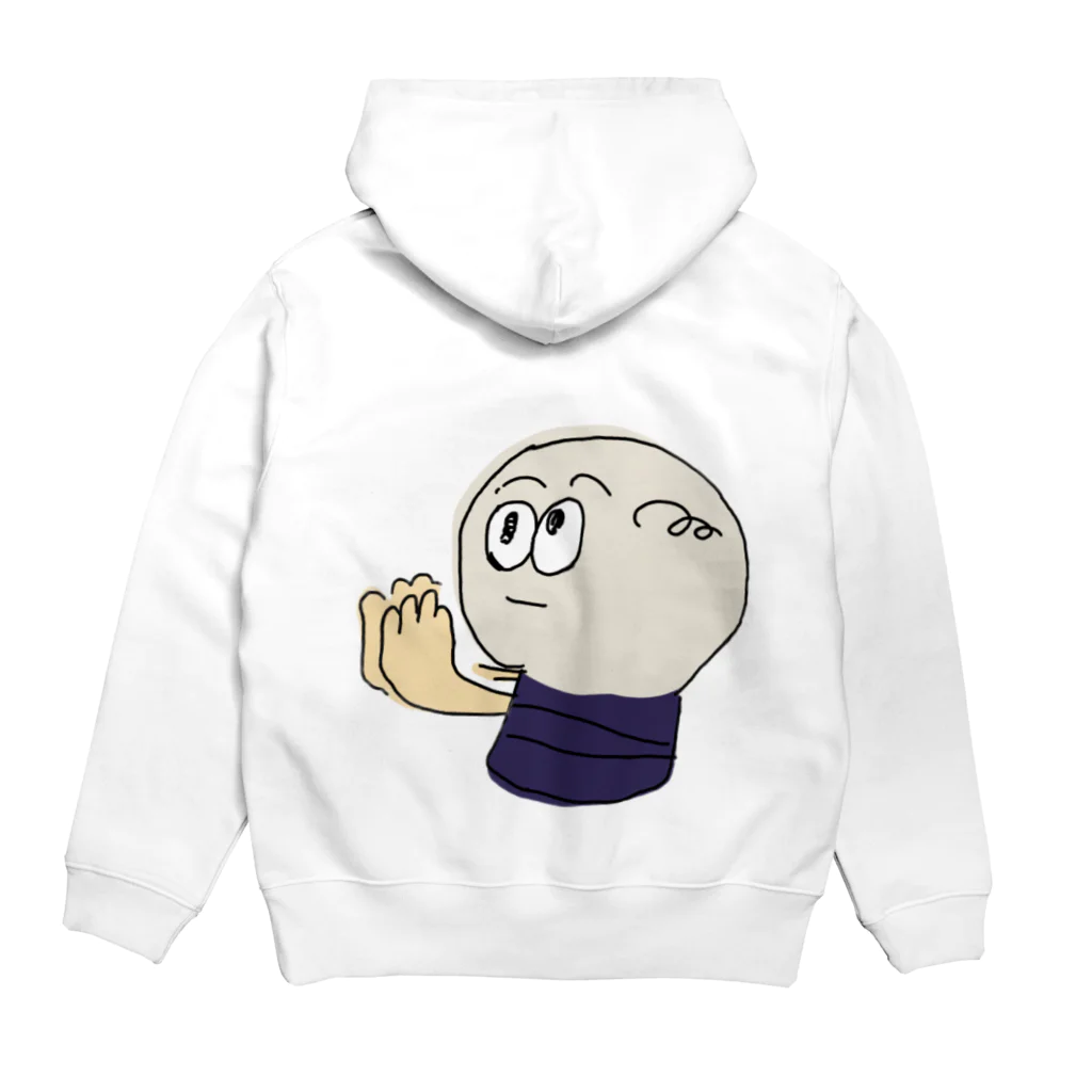 しろくろコアラ商店のおねだり電球くん Hoodie:back