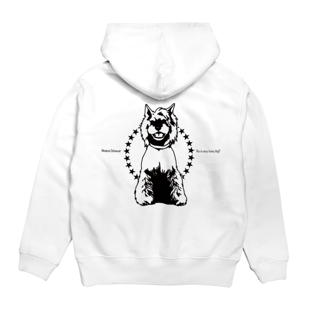 イチゴキカクのリオはとても面白い犬です Hoodie:back