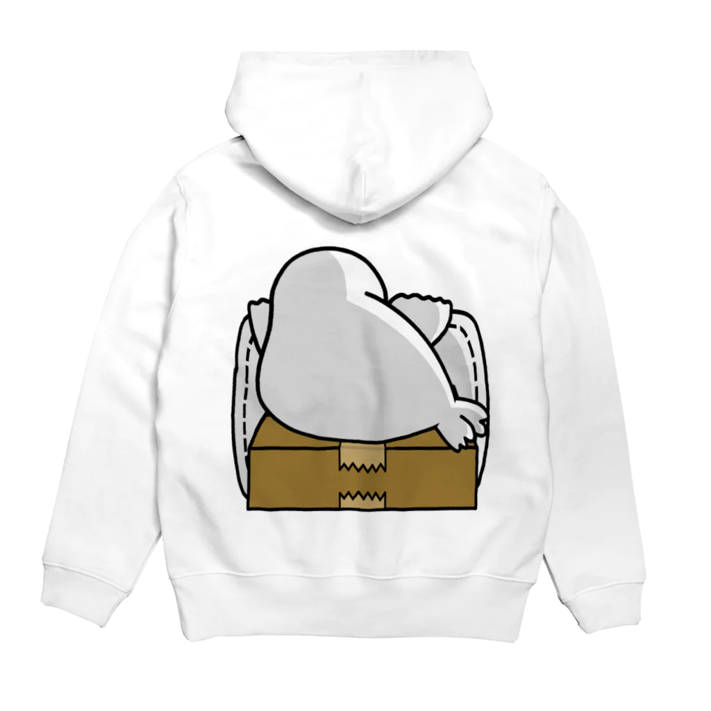 yanyaのぽけっとあざらし Hoodie:back