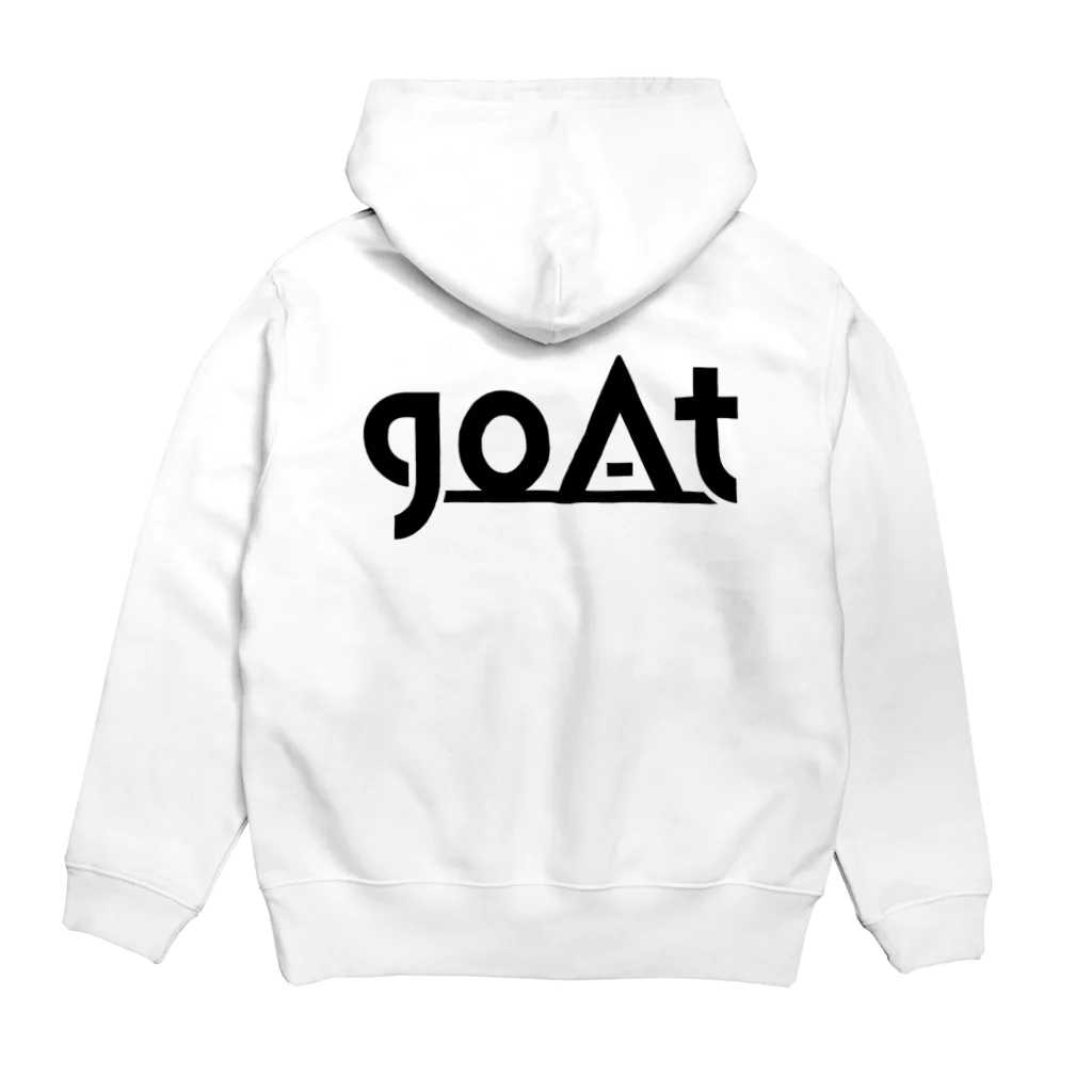 goAtのgoAtオリジナルグッズ：ホワイト パーカーの裏面