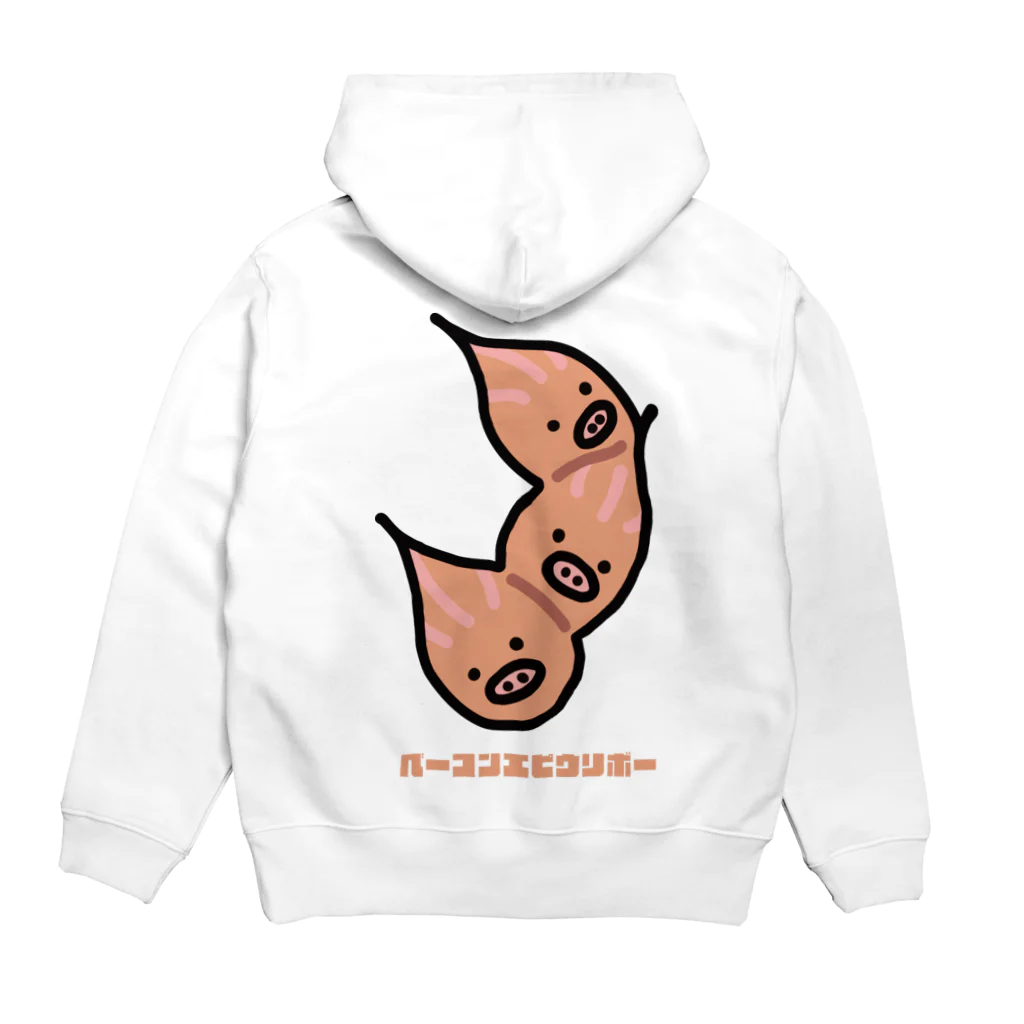 高堂玲/イラストの方のベーコンエピウリボー Hoodie:back