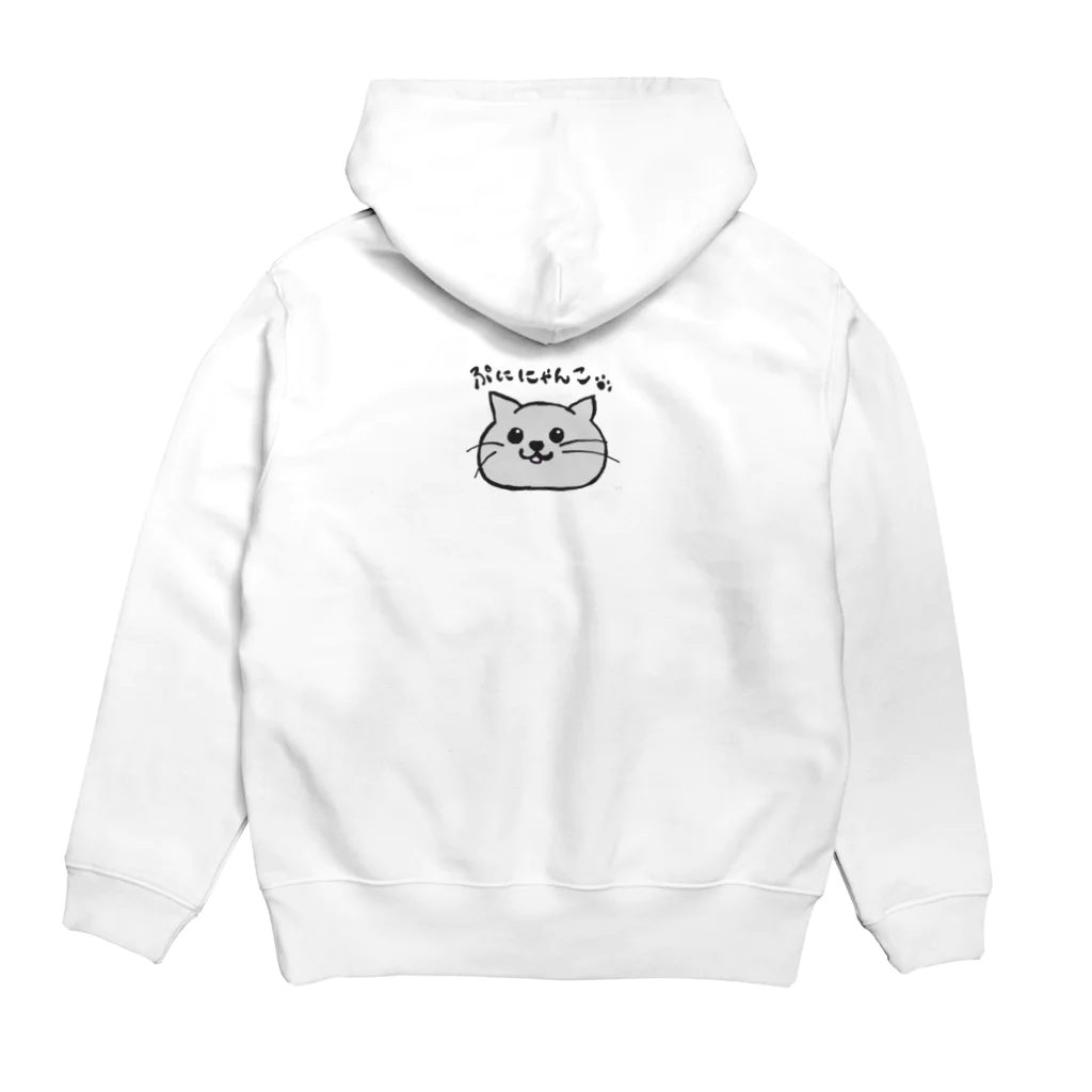 ンダーの不思議なショップのあにまるぷにーず「ぷににゃんこ」 Hoodie:back