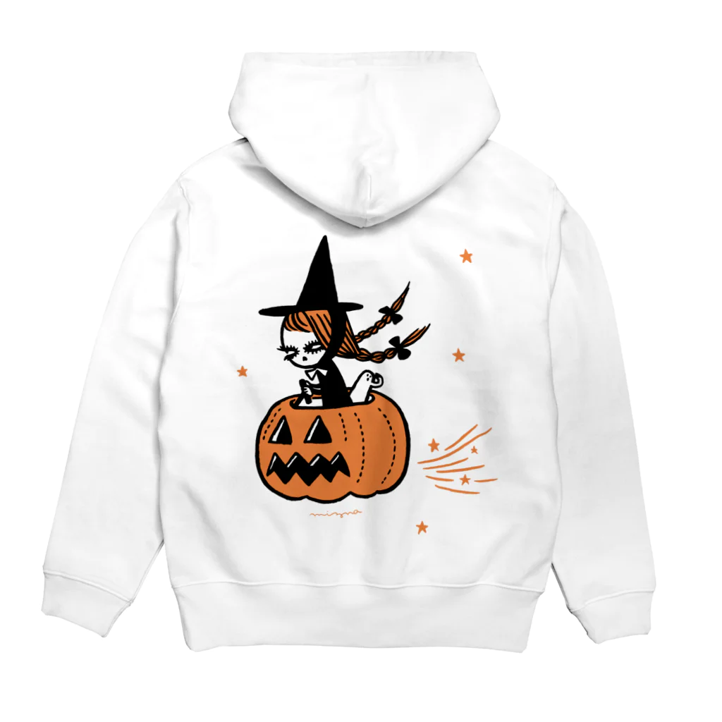 Mizna WadaのThe Pumpkin Riding Witch パーカーの裏面