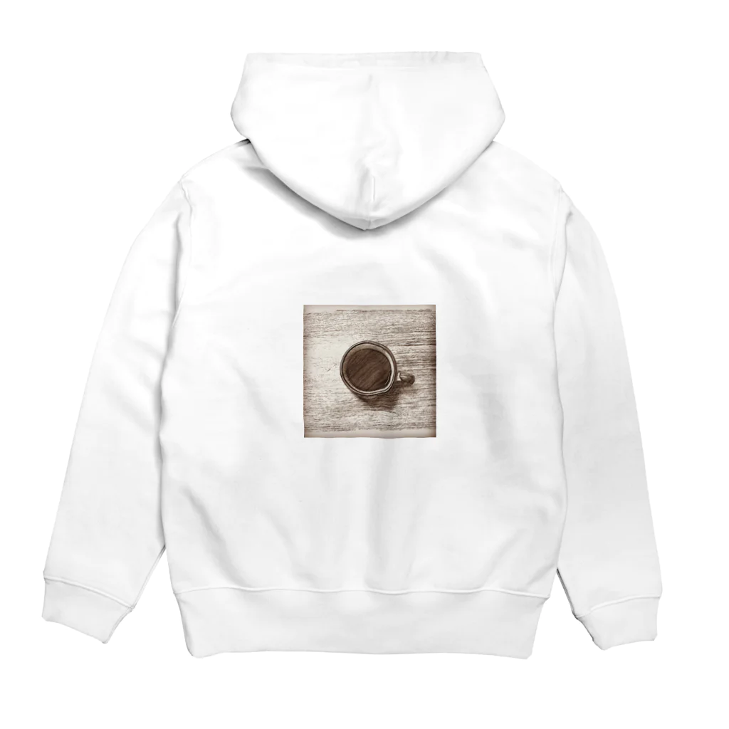 ハタムギバタケのHave a nice coffee time. Hoodie:back