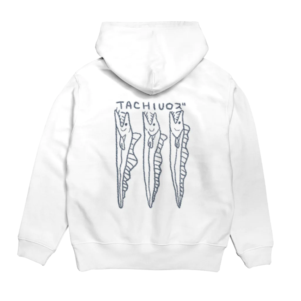 🔰ひよこすたじお🔰の食べられちゃったTACHIUOズ Hoodie:back