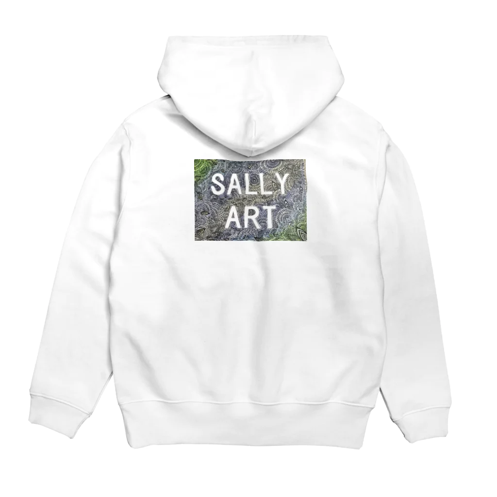 SALLYARTの歯解剖図 パーカーの裏面