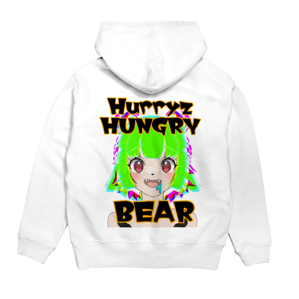 Hurryz HUNGRY BEARのHurryz HUNGRY BEARギャル☆ パーカーの裏面