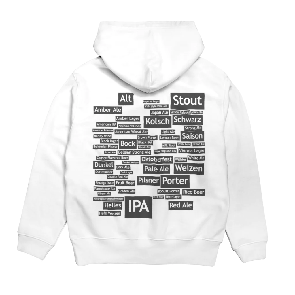 ヒロシオーバーダイブのWORLD BEER（PART2) Hoodie:back