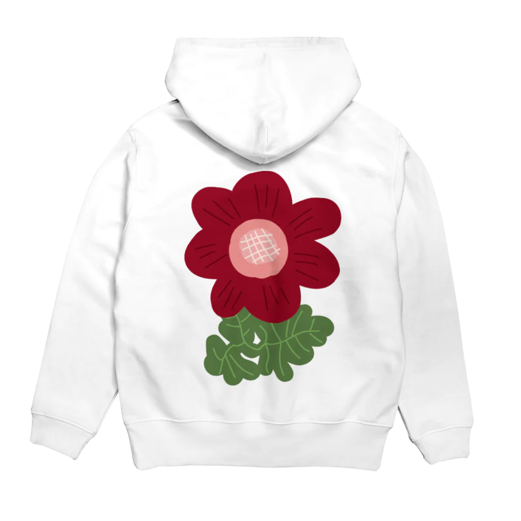 4_seasonのLITTLE FLOWER(RED) Hoodie:back