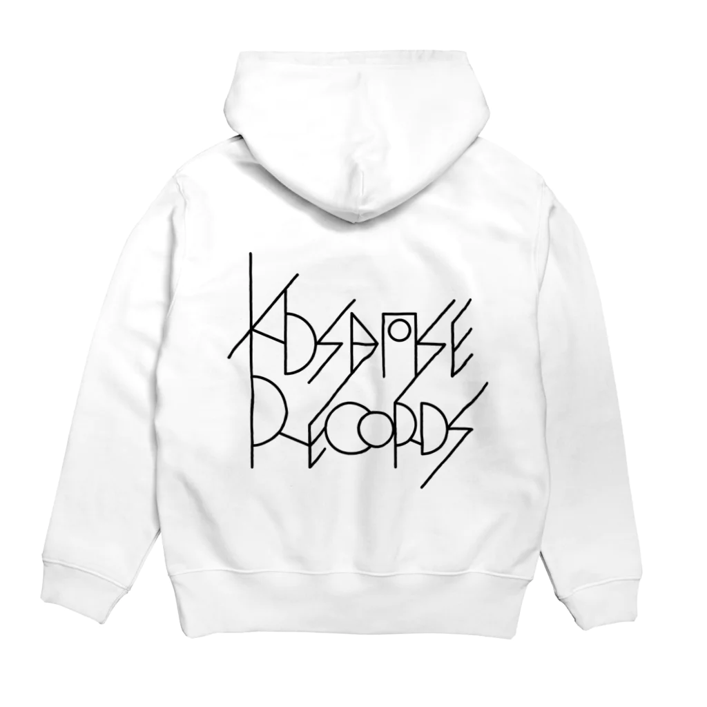 A2kiiiiのKIDS BASE RECORD【白】 Hoodie:back