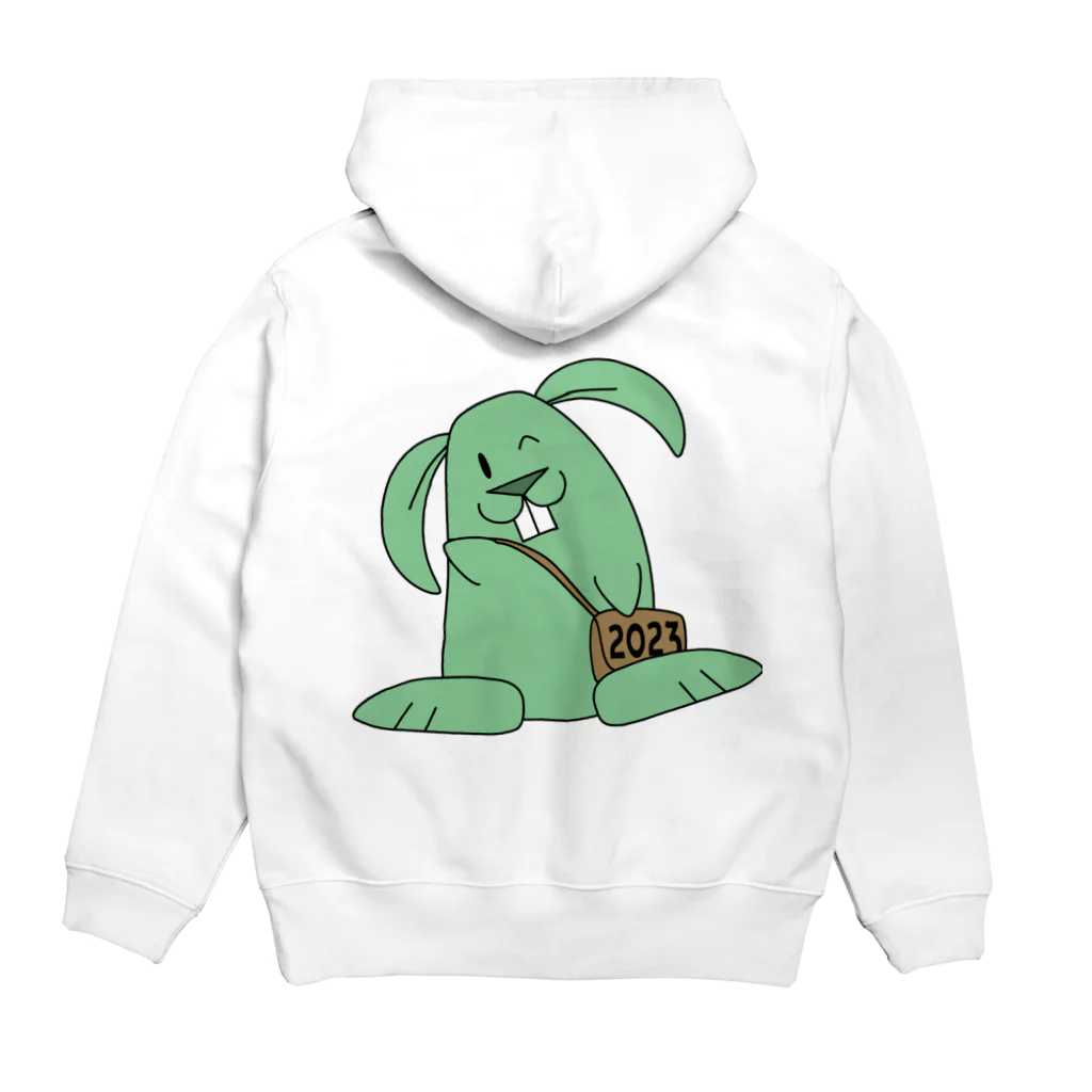 Pat's WorksのMinty the Rabbit Hoodie:back