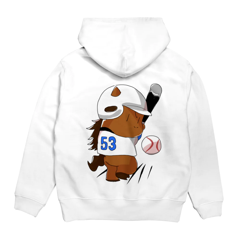 アナ５３ショップの【数量限定】野球アナ５３・パーカー② Hoodie:back