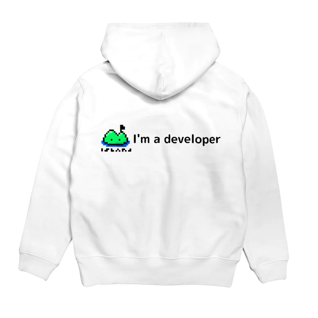 island-developerのislandグッズ Hoodie:back