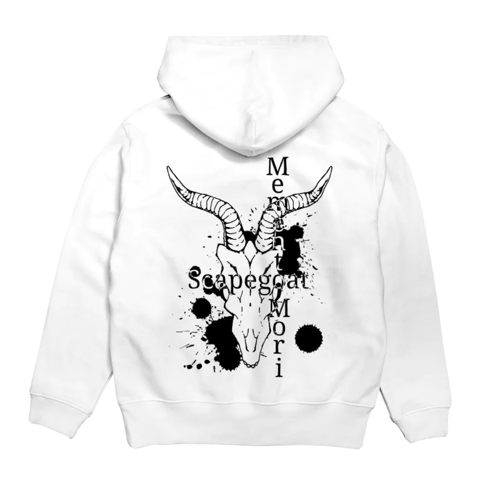 ScapegoatのScapegoat-Memento Mori(淡色向け) Hoodie:back