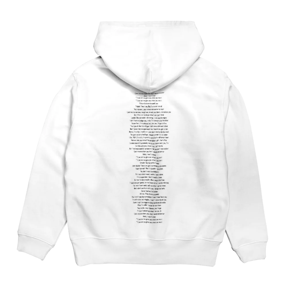 lll9einのgive you what you want Hoodie:back