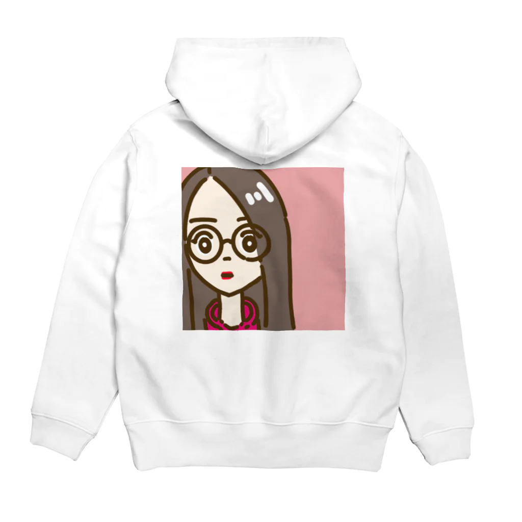 SIN0923のメガネな女の子 Hoodie:back