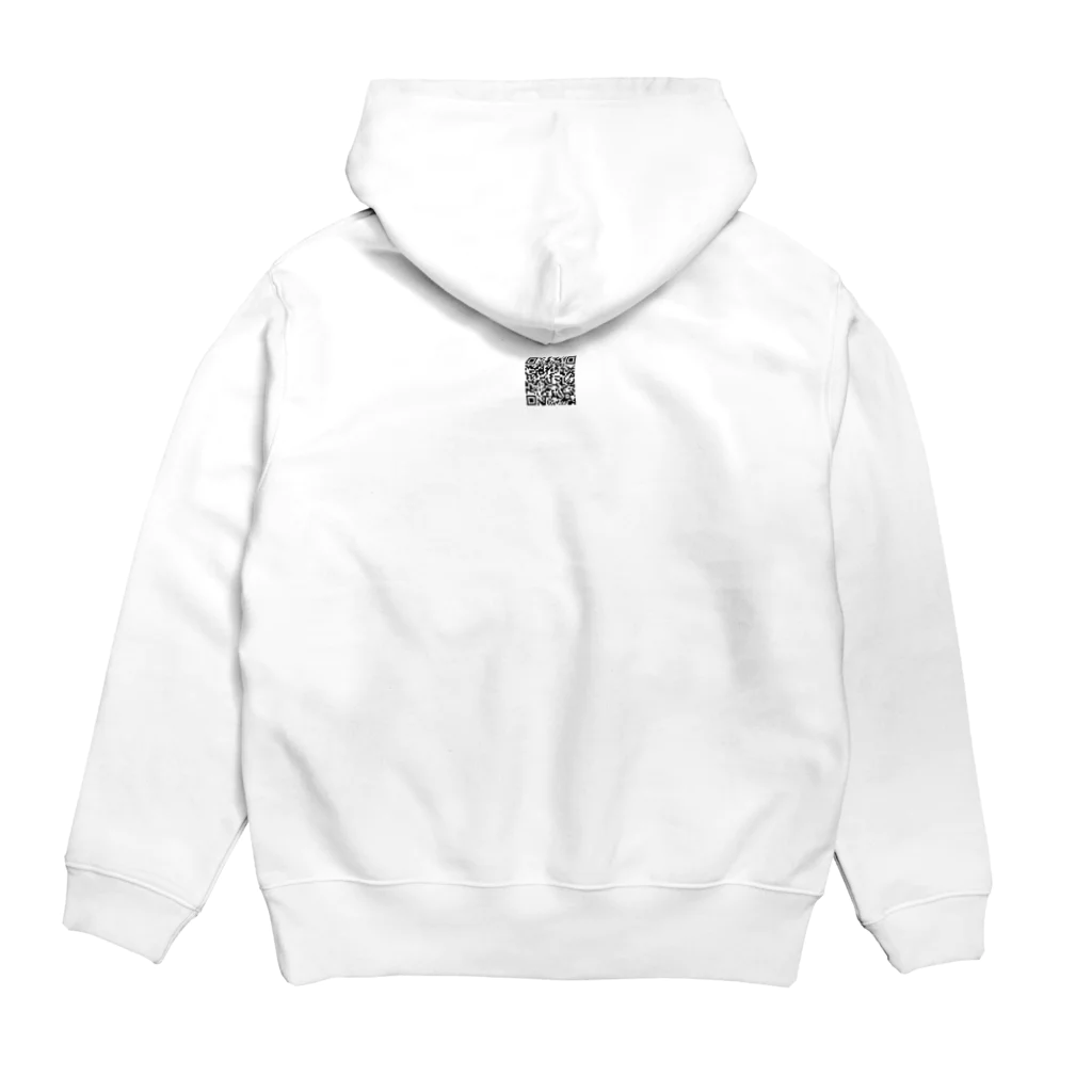 永山由高の鹿児島県日置市　ふるさと納税サイト　QRコードグッズ Hoodie:back