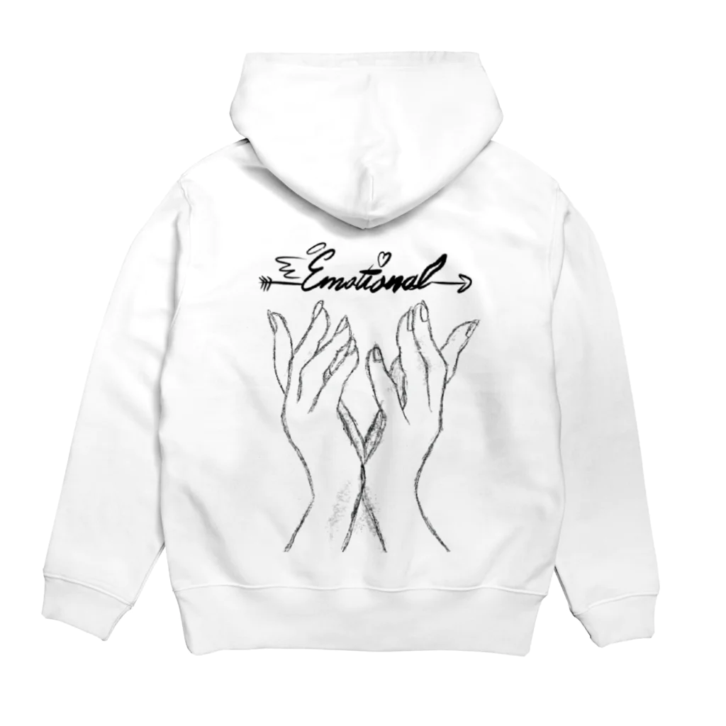 EMOのemotional 1周年記念ビックシルエットパーカー Hoodie:back