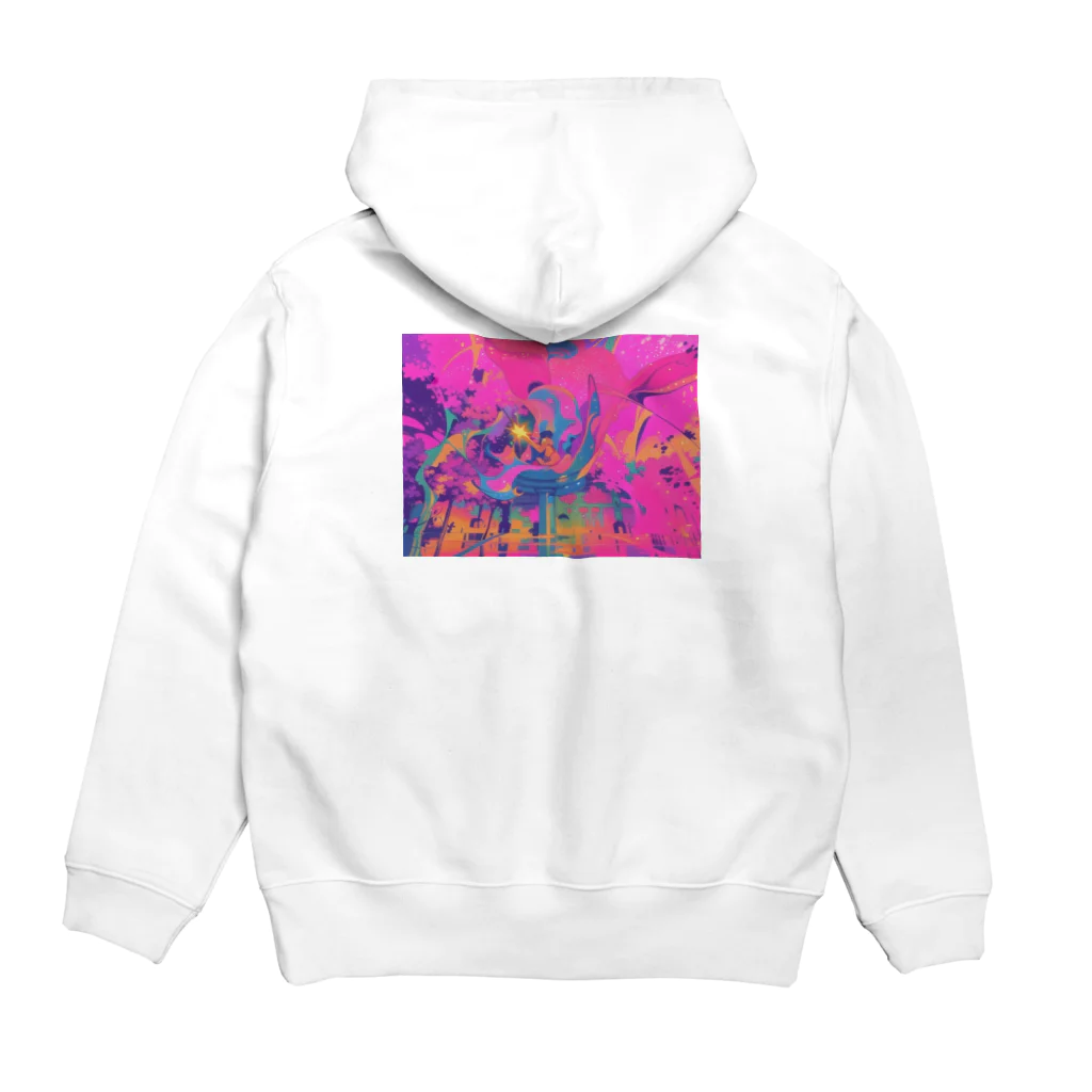 どこでも商店のふしぎせかい Hoodie:back