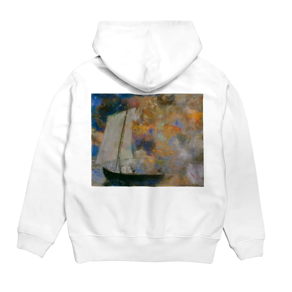 世界美術商店の花雲 / Flower Clouds Hoodie:back