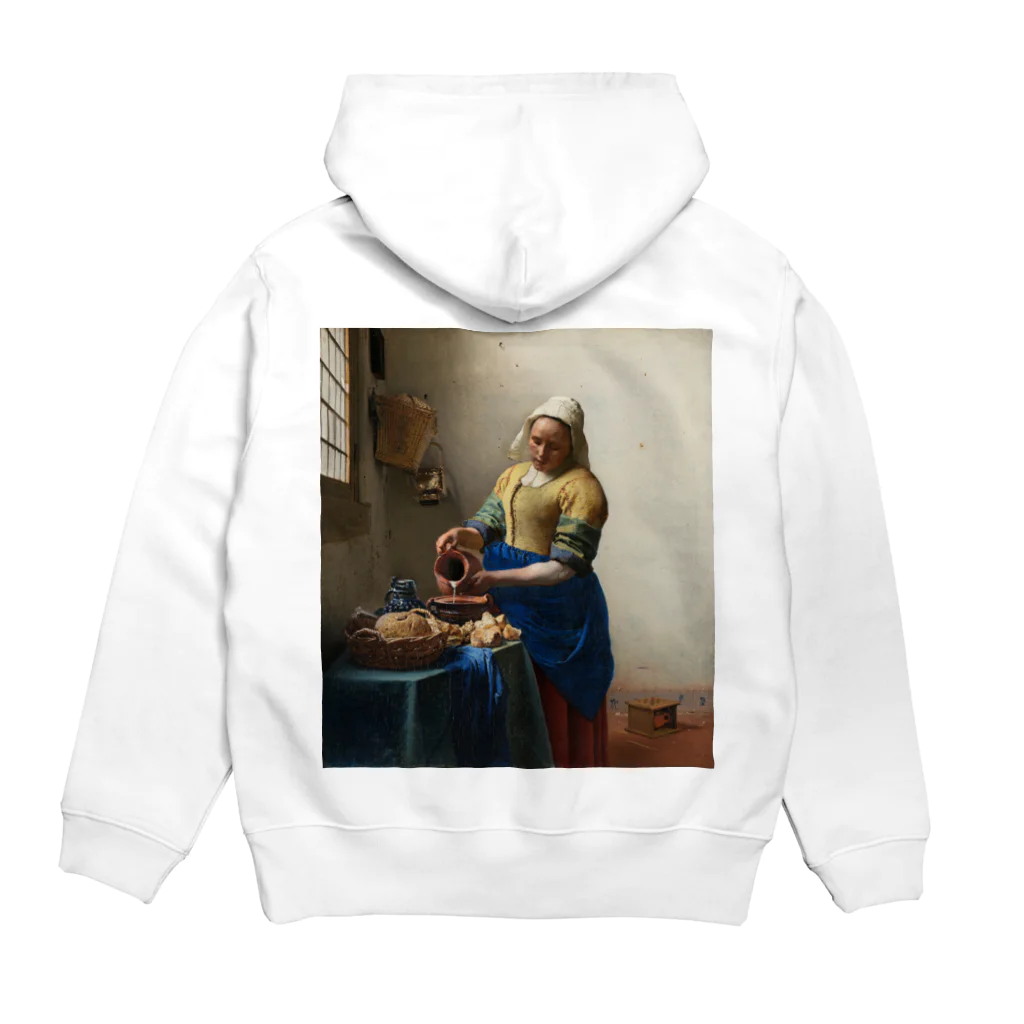 世界美術商店の牛乳を注ぐ女 / The Milkmaid Hoodie:back