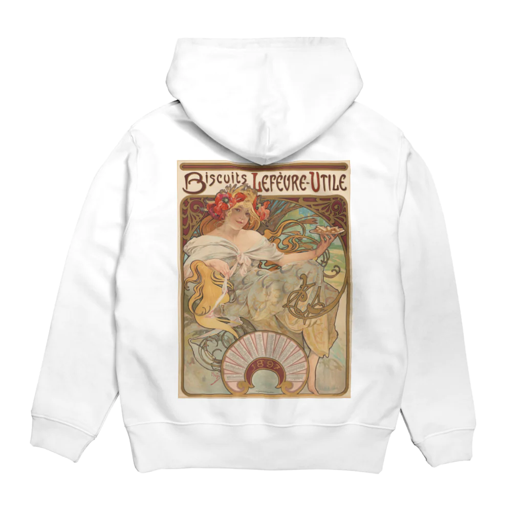 世界美術商店のルフェーヴル=ユティル・ビスケット / Biscuits Lefèvre-Utile Hoodie:back