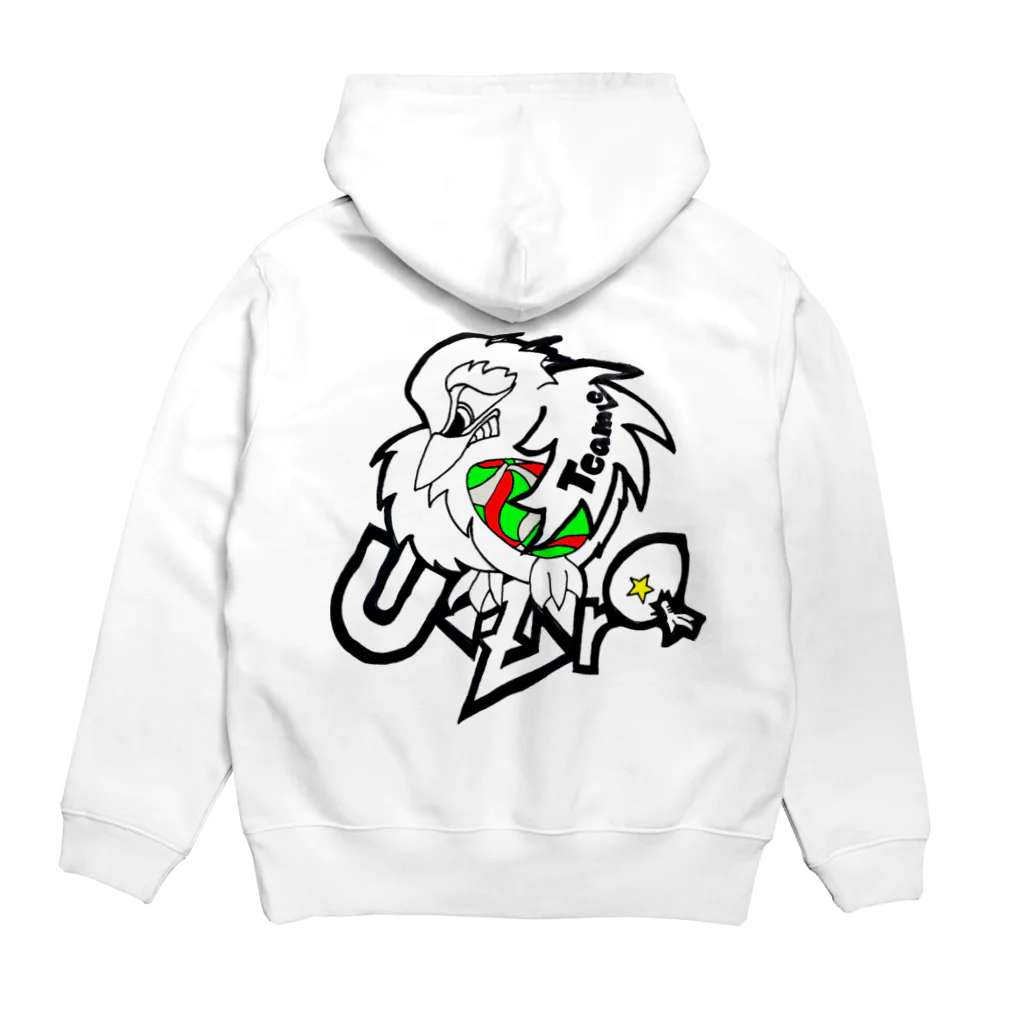 uzraのうずら Hoodie:back