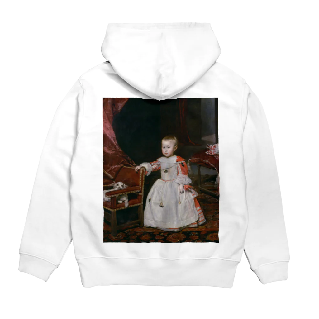 世界美術商店の皇太子フェリペ・プロスぺロの肖像 / Portrait of Prince Philip Prospero Hoodie:back