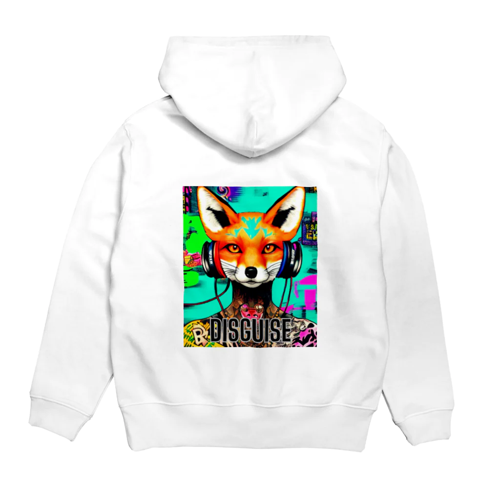 Sawajin Art CollectionのDISGUISED FOX #1 Hoodie:back