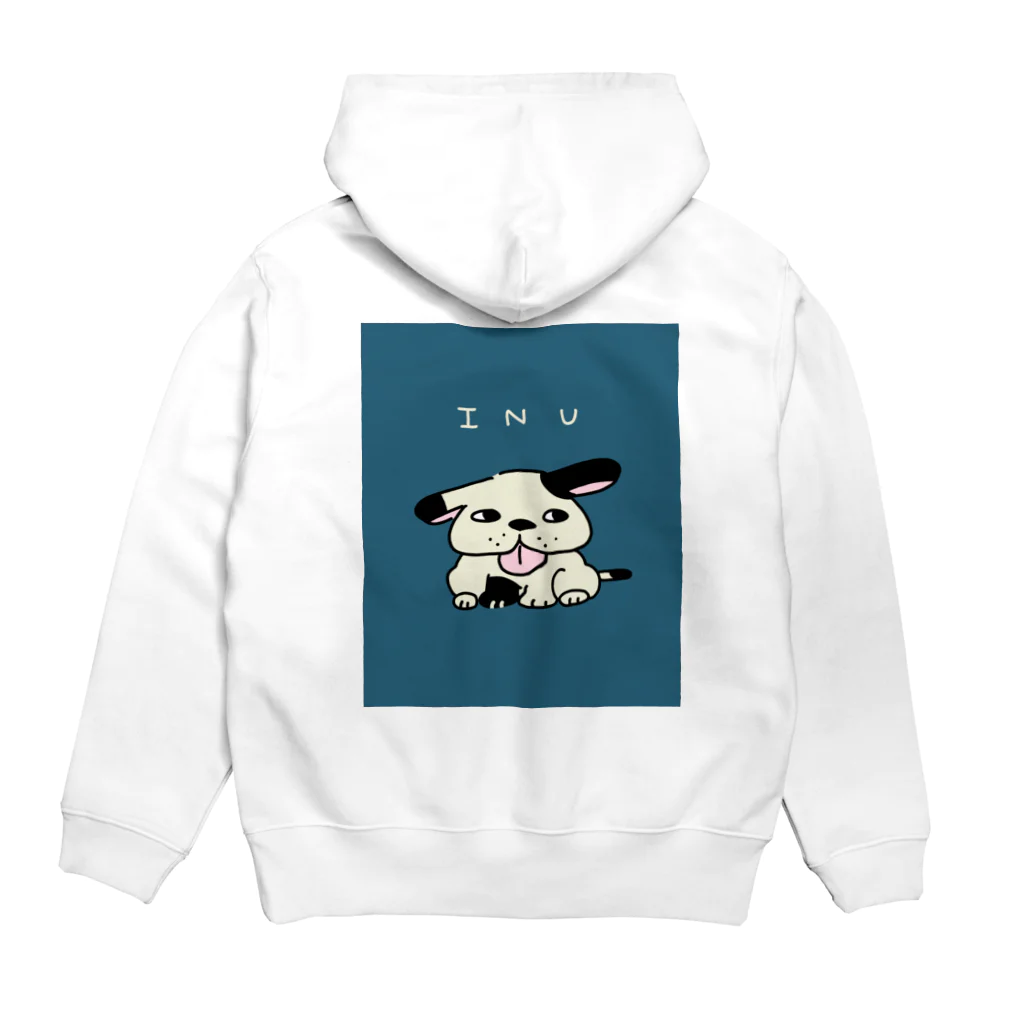 ShiroのかわいいINU Hoodie:back