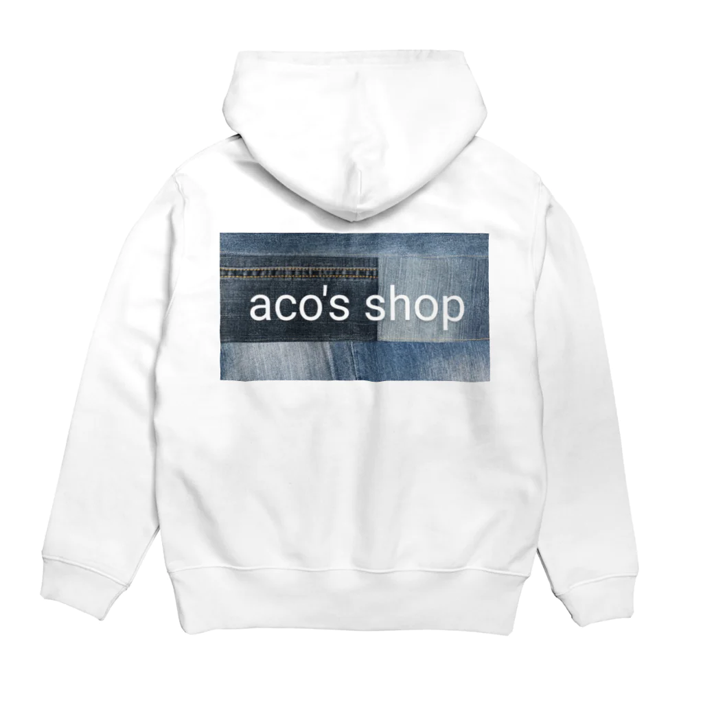 aco's shopのデニムパッチワーク パーカーの裏面