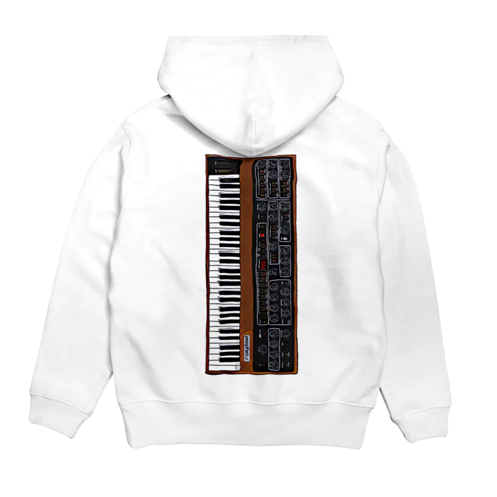 Vintage Synthesizers | aaaaakiiiiiのSequential Circuits Prophet 5 Vintage Synthesizer Hoodie:back