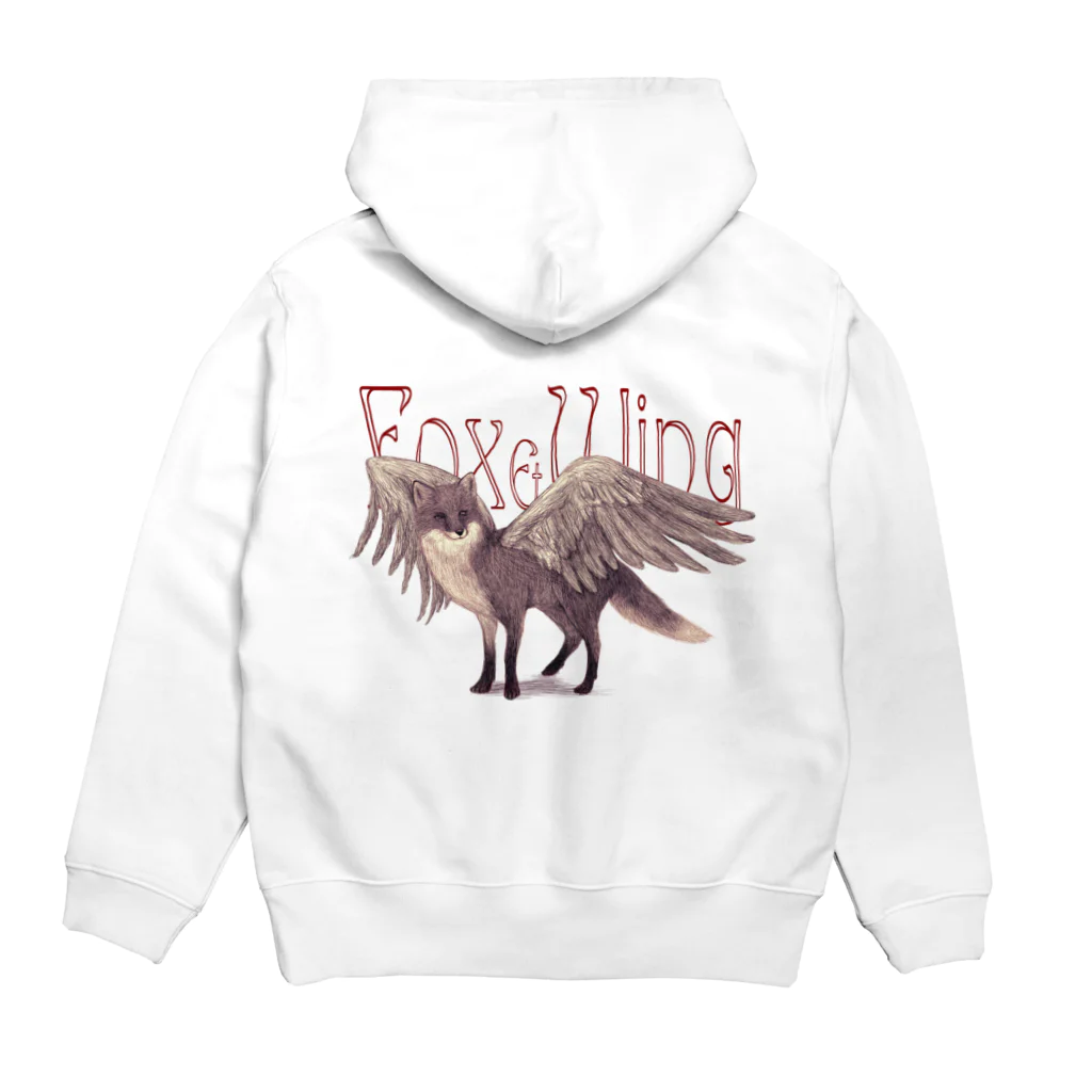 キツネサンビキのFox$Wing Hoodie:back