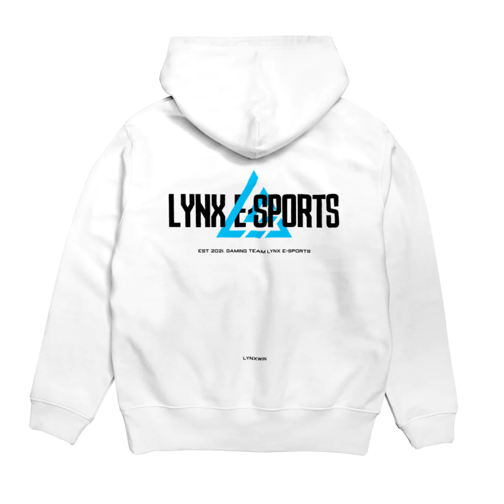 LYNX e-sportsのLYNX LOGO HOODIE / WHITE Hoodie:back